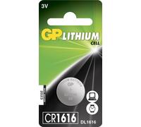 CR 1616 GP - Cella a bottone al litio, 3 V, 55 mAh, 16,0 x 1,6 mm