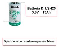 Saft pila batteria litio litio 3,6V 13Ah x porta blindata gardesa - LSH20