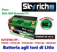 BATTERIA LITIO SKYRICH HJTZ10S-FP CCA/240A per SUZUKI Bandit S 1200 dal 1996 >00