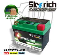 Batteria moto litio 12v, 28.8wh, 144a Skyritch hjtz7s-fp pronta all'uso