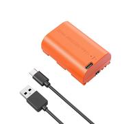 Batteria LP-E6P, batteria USB-C sostitutiva da 2520 mAh per Canon EOS R5 Mark II