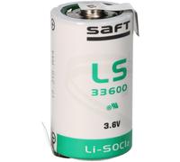 Batteria LS33600 ER-D Mono Litio-Tionilcloruro 3,6V, 17.000 mAh Con Refil