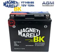 BATTERIA MAGNETI MARELLI AGM YT14B-BS YAMAHA XV MIDNIGHT STAR 1900 2008 2009