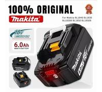 Batteria Makita 18 V originale al 100% Utensile elettrico ricaricabile da 6,0 Ah Batteria Makita 18 V, LED agli ioni di litio sostituibile, BL1860B