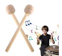 Batteria Mallet - 2x Boss in legno | Accessori per strumenti musicali Canti a percussione antiscivolo per gli amanti della musica Professionisti degli insegnanti Studenti