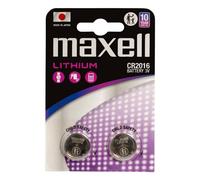 Batteria Maxell 12239100 CR2016 3V 90mAh Blister 2 Pezzi