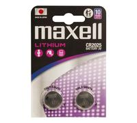 Batteria Maxell 12239200 CR2025 3V 170mAh LiMnO2 Blister 2 Pezzi