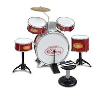 Batteria Metallizzata 4 Tamburi con Sgabello