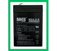 Batteria MHB MS4.5-6 6V 4,5Ah AGM Piombo per Peg Perego ups gruppo di continuità
