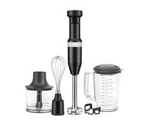 KitchenAid 5KHBV83EBM Frullatore ad immersione 180 W Nero, Acciaio inox