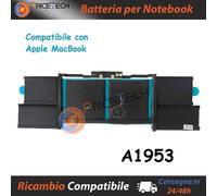 BATTERIA MODELLO A1953 PER APPLE MACBOOK PRO A1990 2018-19 7338mAh 11.4V 83.2Wh