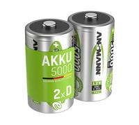 BATTERIA MONOUSO ANSMANN Blister 2 X Akku NiMH Mono/D 5000 mAh