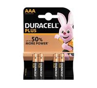 BATTERIA MONOUSO DURACELL Confezione da 4 DURACELL Plus Micro/AAA