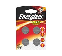 EN 4X2032 - Pila a bottone al litio, 3 V, 240 mAh, 20 x 3,2 mm, confezione d