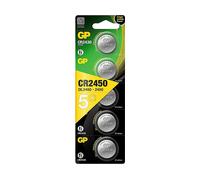 Pacchetto di litio GP di 5 batterie al litio di bottone CR2450 3V