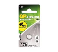 GP LR 44 - Pila a bottone alcalina, 110 mAh, A76