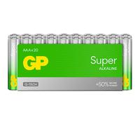 Gp Batteries Confezione 20 Batterie GP Super Alcaline Ministilo AAA 24A/LR03