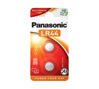 PANASONIC Confezione da 6 blister da 2 batterie LR44 Micro Alcaline, 1,5 V