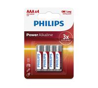 Philips LR034PB/05 - Batterie alcaline AAA da 1,5 V, confezione da 4