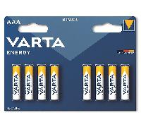 BATTERIA MINISTILO AAA LR03 ENERGY 1,5V MEGAPACK 8PZ