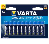 VARTA AL 10XAA - Batteria alcalina Longlife Power, AA (batteria stilo), confezion