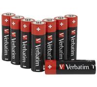 VERBATIM Batterie alcaline AA Premium I 1,5V I Pile stilo AA-LR6 I Stilo AA I Pile per lettori MP3, fotocamera, telecomando, rasoio ecc. I Pile alcaline Premium I 8 pezzi