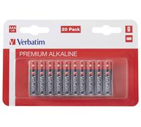 BATTERIA MONOUSO VERBATIM Batteria alcalina, micro, AAA, LR03, 1,5 V Premiu