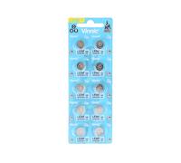 BATTERIA MONOUSO VINNIC Confezione da 10 pile a bottone AG9, L936, SR936,