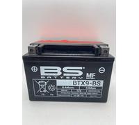 Batteria moto BS BTX9-BS (YTX9-BS) - Senza manutenzione - 12 V 8 Ah - Dimensioni: 150 x 87 x 105 mm compatibile con Sym Shark 150 2000-0000