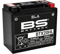 Batteria moto BS SLA BTX20HL (YTX20HL-BS) AGM - Senza manutenzione - 12 V 18 Ah - Dimensioni: 175 x 87 x 155 mm compatibile con BRP Renegade, MX Z, Expedition, Grand Touring, Skandic 900 2014-2020