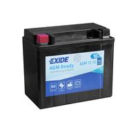 Exide AGM12-10 Bike Motorcycle Battery 12V / 10Ah / 150A EN / 150 x 87 x 130 mm - M0 POL - Replaceable with YT10B-4 YB12B-B2 ; YTX12-BS ; SLA12-10