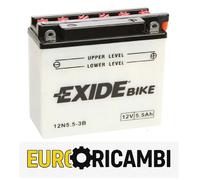 BATTERIA MOTO EXIDE CONVENTIONAL 12N5.5-3B 5,5Ah 12V 135x60x130 45A