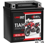Batteria Moto Lunga Durata YB10L-A2 GEL 11Ah 12V 51112 YB10L-B YB10L-B2 YB10L-BS