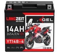 Batteria Moto Lunga Durata YT14B-4 GEL 14Ah GT14B-4 YT14B-BS 51201 51422 51221
