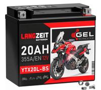Batteria Moto Lunga Durata YTX20L-BS GEL 12V 20Ah 51821 CTX20L-BS GTX20L-BS