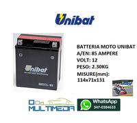 BATTERIA UNIBAT CBTX12-BS YTX12-BS PIAGGIO BEVERLY 300 I.E. 4T HPE 2024