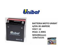 BATTERIA UNIBAT CBTX12-BS YTX12-BS PIAGGIO BEVERLY 300 I.E. 4T HPE 2024