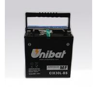 BATTERIA MOTO UNIBAT AGM 12V 30AH 385A BMW MOTO GUZZI POLARIS DIM.166x126x175 MM