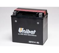 BATTERIA MOTO UNIBAT AGM 12V 12 AH 200A 3.8KG HARLEY-DAVIDSON DIM. 150x87x145 MM