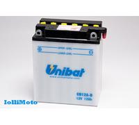 BATTERIA MOTO UNIBAT CB12A-B=YB12A-B 12AH 165Ampere 134x80x160 HONDA TRANSALP