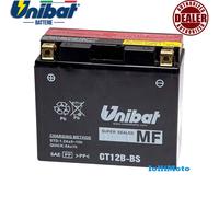 BATTERIA MOTO UNIBAT CB12B = YT12B-BS ATTIVA 151 x 70 x 130mm 12V 180Ah