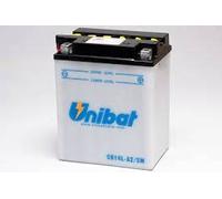 BATTERIA MOTO UNIBAT CB14L-A2-SM = YB14L-A2 12V 14AH 134 X 89 X 176
