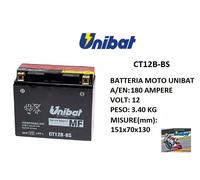 BATTERIA MOTO UNIBAT CTZ7S-BS 12V 130A/EN SPUNTO