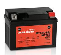 BATTERIA MOTO YTX4L-BS = MTX4L-BS GILERA ICE 50 2T MALOSSI PRONTA ALL'USO