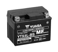 Batteria moto Yuasa YTX4L-BS - Senza manutenzione - 12 V 3 Ah - Dimensioni: 114 x 71 x 86 mm compatibile con YAMAHA Aerox 100
