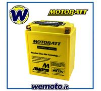 Batteria Motobatt MB12U Sigillata 12V 15,0 Ah Honda CM 400 1979 1981