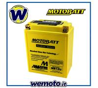 Batteria Motobatt MB12U Sigillata 12V 15,0 Ah Yamaha Quad YFA Breeze 125 1994