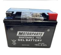 BATTERIA MOTORPARTS-MINARELLI COMPLETA A GEL SPECIFICA MOTO SCOOTER YB4L-B GEL 12V 4 AH COMPATIBILE CON APRILIA SCARABEO STREET 2T RESTYLING 50 2T 06 > 09