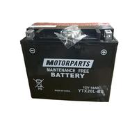 BATTERIA MOTORPARTS MINARELLI YTX20L-BS COMPATIBILE CON YAMAHA QUAD YFM GRIZZLY - 660 CC 2002-2008 SPECIFICA COMPLETA MOTO SCOOTER SENZA MANUTENZIONE