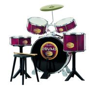 Reig 726 - Golden Drums Set Batteria, Grande, Rosso